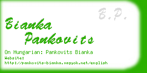bianka pankovits business card
